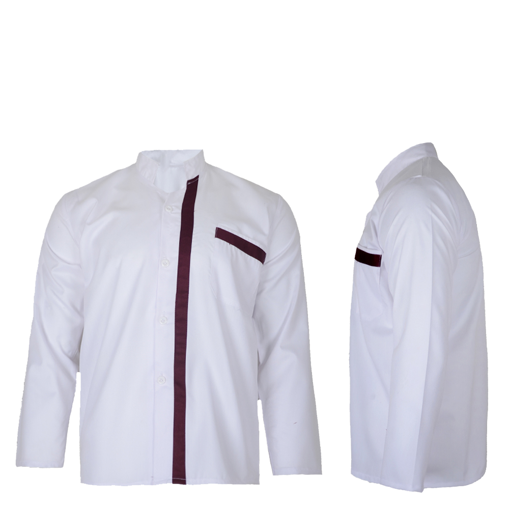 روپوش رستورانی آستین بلند سفید